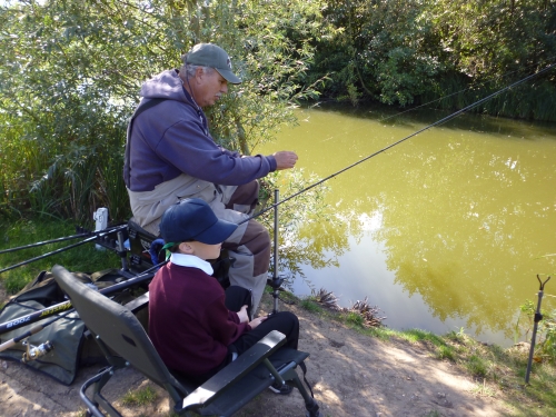 Daniel fishing